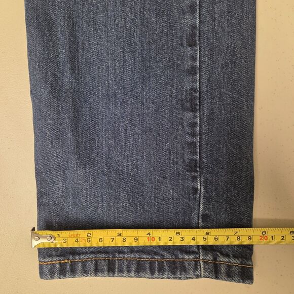 Levis 505 Jeans Mens 34x30 Regular Fit Straight Leg Blue Western Country Cowboy - Picture 4 of 13